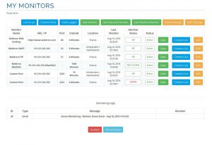 Upmon - Configure Monitors